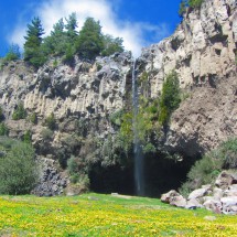 Waterfall in the valley of Rio Laja